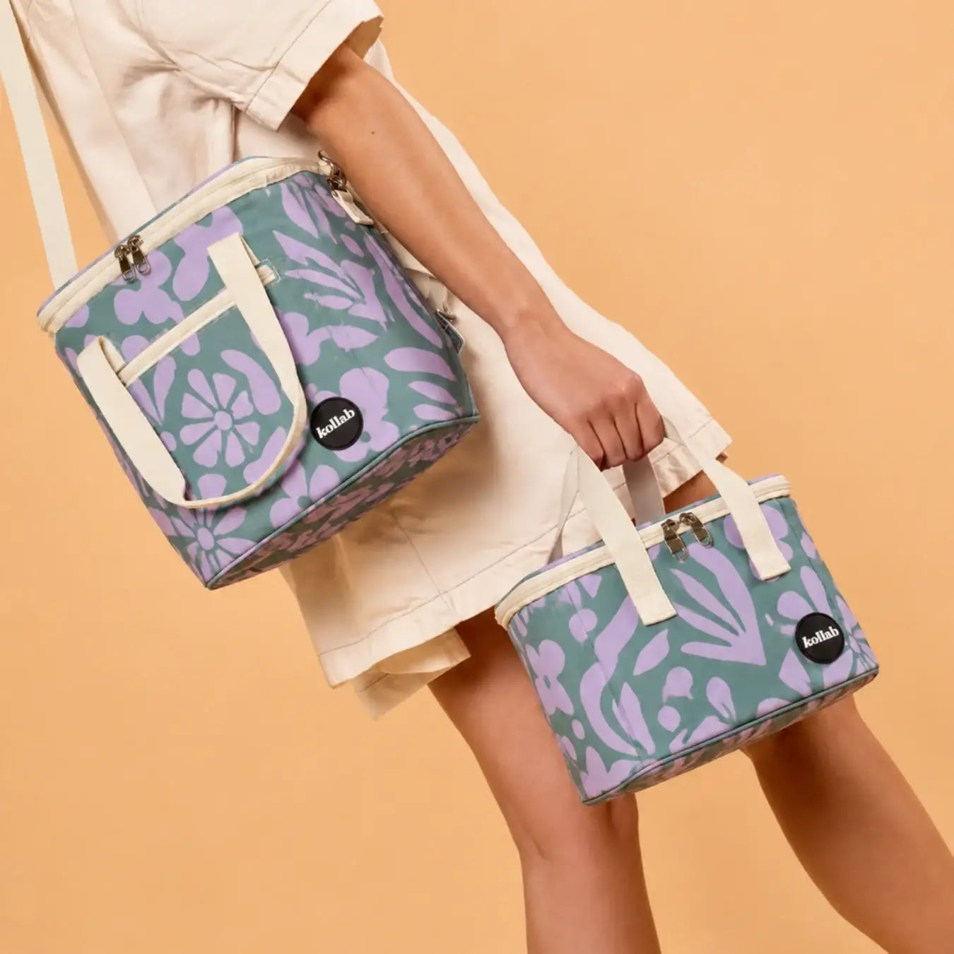 Mini Cooler Bag Lavender Bloom – Insulated Lunch & Drinks Bag | Kollab