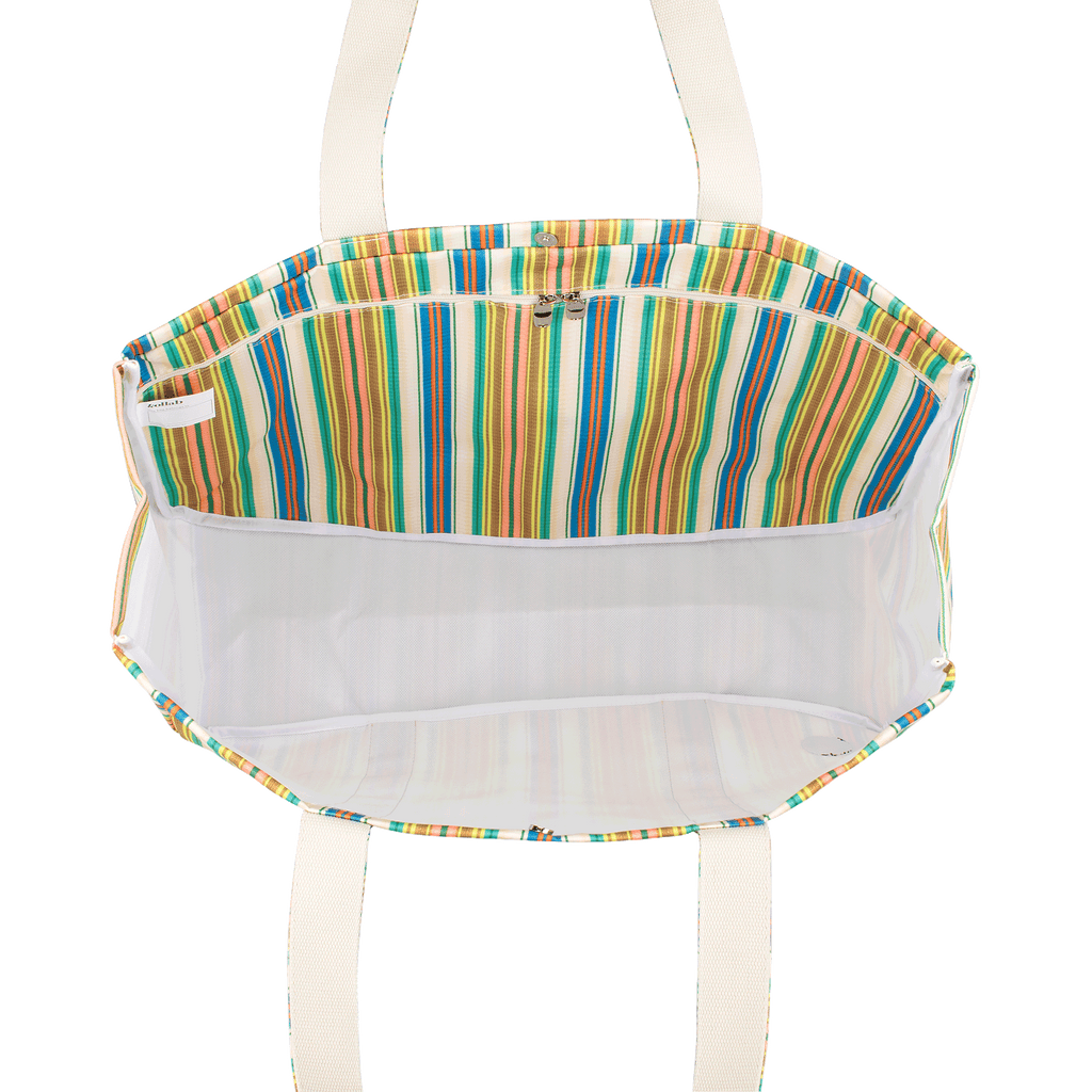 Colorful striped cargo bag 