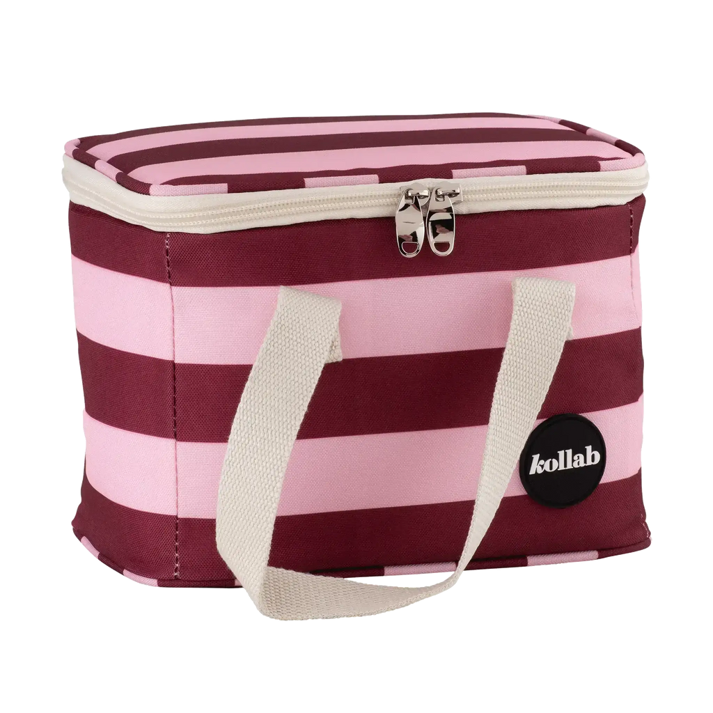 Insulated Lunch Bag Coco Stripe – PEVA-Lined & Eco-Friendly | Kollab