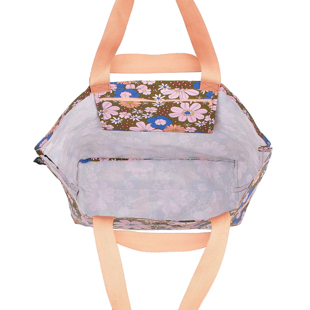 Shopper Tote Blue Flowers - Kollab Australia