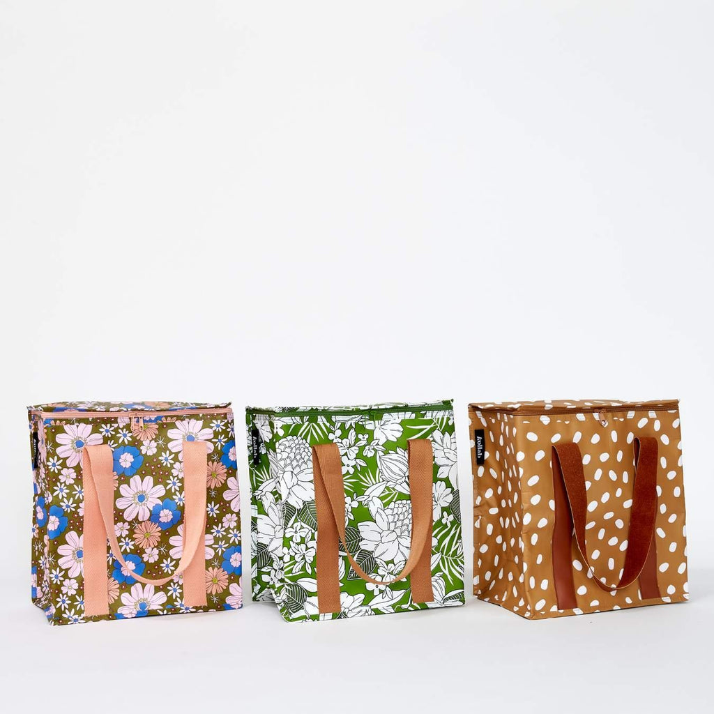 Cooler Bag Blue Flowers - Kollab Australia