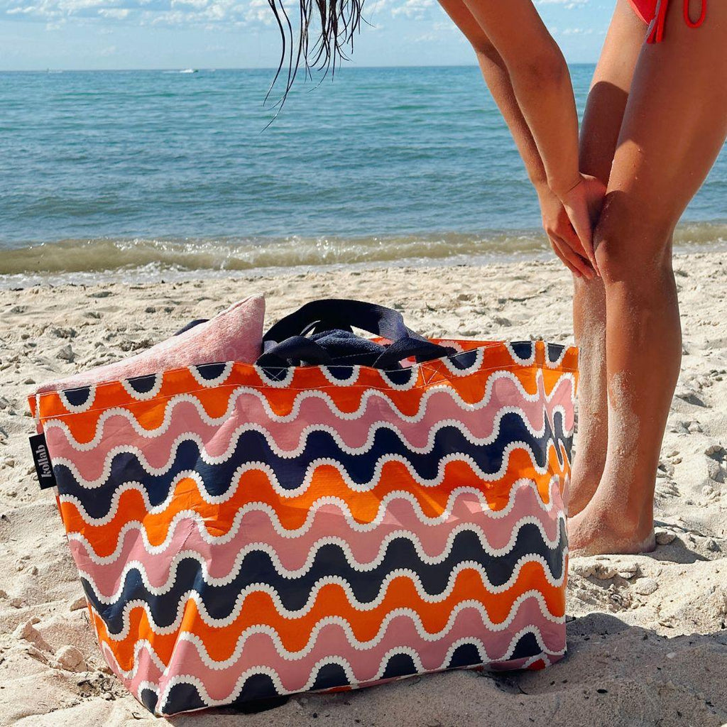 Beach Bag Wavey Stripe - Kollab Australia