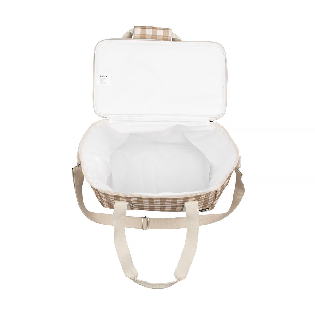 Holiday Picnic Bag Olive Check - Kollab Australia