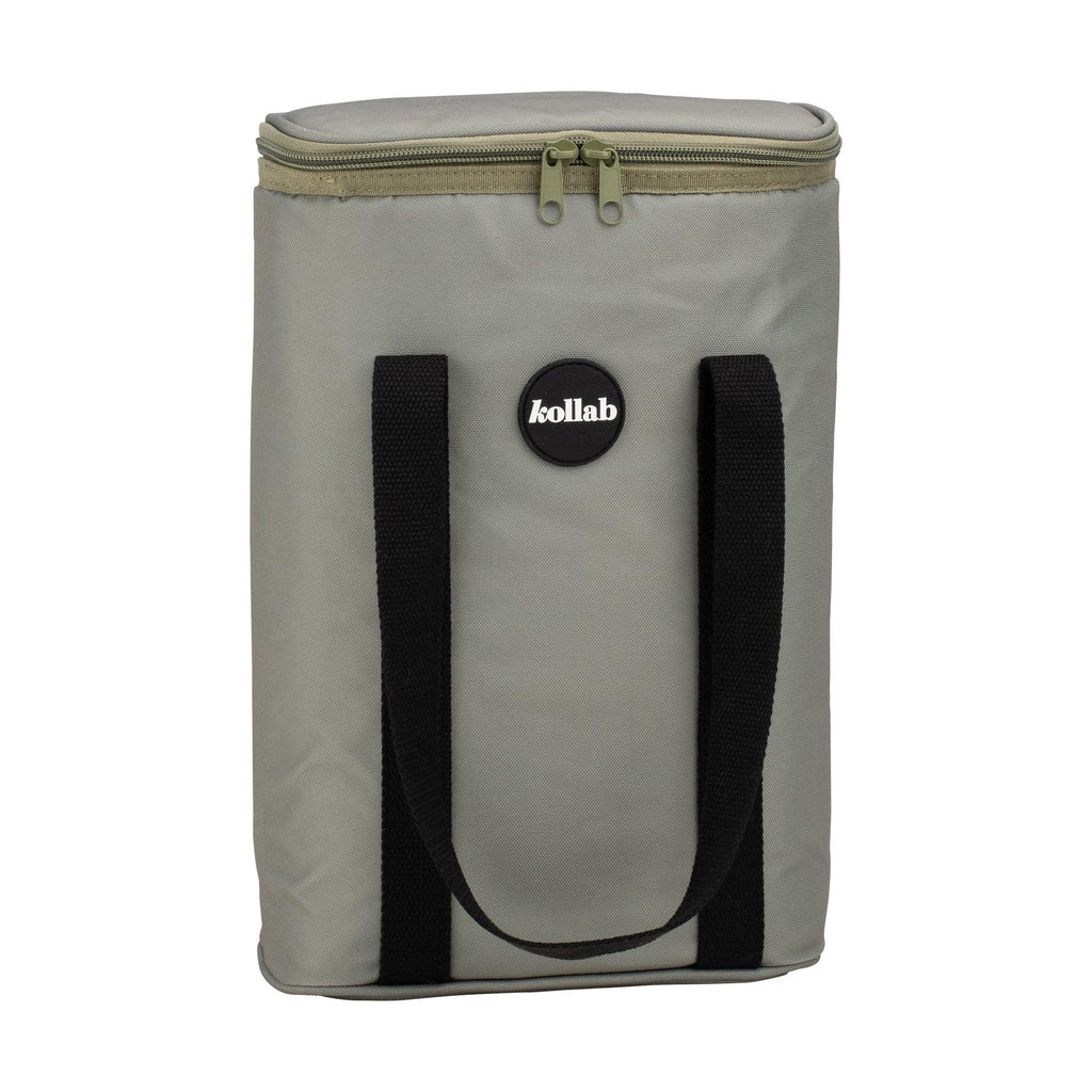 Wine Cooler Bag Khaki Black - Kollab Australia