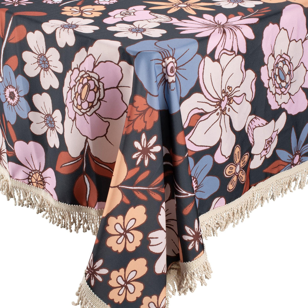 Fringed Tablecloth Lilac Fields - Kollab Australia
