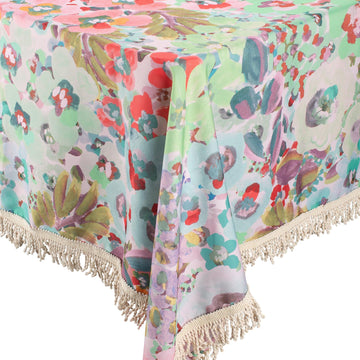 Fringed Tablecloth Watergarden - Kollab Australia