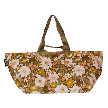 Beach Bag Khaki Floral - Kollab Australia